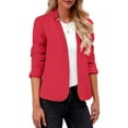 thumbnail image 6 of Uqiangy Womens Blazers for Work Casual Womens Blazer Blazer for Women Casual Blazers for Women Lightweight Womens Jackets Dressy Casual Office Wear for Women 2025 Casual Blazer for Women Red1 4XL, 6 of 6