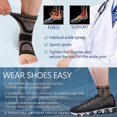 thumbnail image 4 of 2 Pack Copper Ankle Brace, Copper Infused Ankle Support Compression Sleeve For Foot Pain Relief, Sprained Ankle, 4 of 5