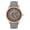 Gray/Rose Gold, variant on Heritor Automatic Davies Semi-Skeleton Leather-Band Watch - Rose Gold/Gray