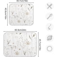 thumbnail image 3 of Coolnut Wildflowers Dish Drying Mat for Kitchen, 16 x 18 Inch Microfiber Absorbent Dish Drying Pad, Machine Washable Kitchen Counter Protect Mats, 3 of 7