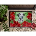 thumbnail image 3 of Carolines Treasures CK1356MAT Dalmatian Puppy Poinsettas Door Mat Indoor Rug or Outdoor Welcome Mat 18x27 Doormat  27"L, 3 of 4