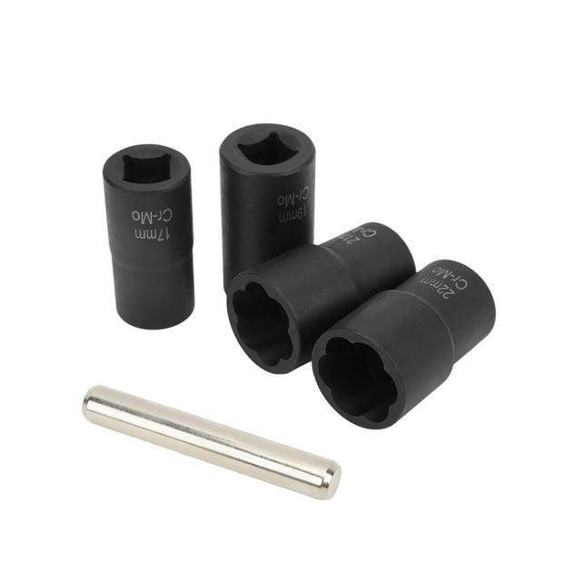 Juego de extractores de tuercas y pernos, 5 piezas, herramienta extractora de tuercas y pernos, juego de extractores de tuercas y pernos, elegante y moderno