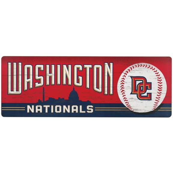 Washington Nationals 10" x 28" Traditions Wood Sign