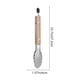 thumbnail image 2 of Pinzas de acero inoxidable para alimentos | Mango ergonómico de madera de 44 cm | Agarre antideslizante de alta resistencia | Bordes festoneados para servir pan y bistec | Utensilio de cocina con, 2 of 4