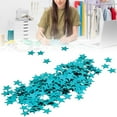 thumbnail image 4 of Lentejuelas en forma de estrella Ticfox 50G Sin agujero para decoración de boda y ropa azul claro, 4 of 11