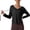 Black 0811*shirts, variant on Women's Long Sleeve Workout T Shirts Trendy Button Drawstrings Solid Yoga Tops Ladies Fall Running Gym Fitness Athletic Tees White 01 XL
