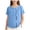 Blue, variant on Girls Summer T Shirts Casual Cap Sleeve Crewneck Raglan Tops Girls Shirts Beige,11-12 Years