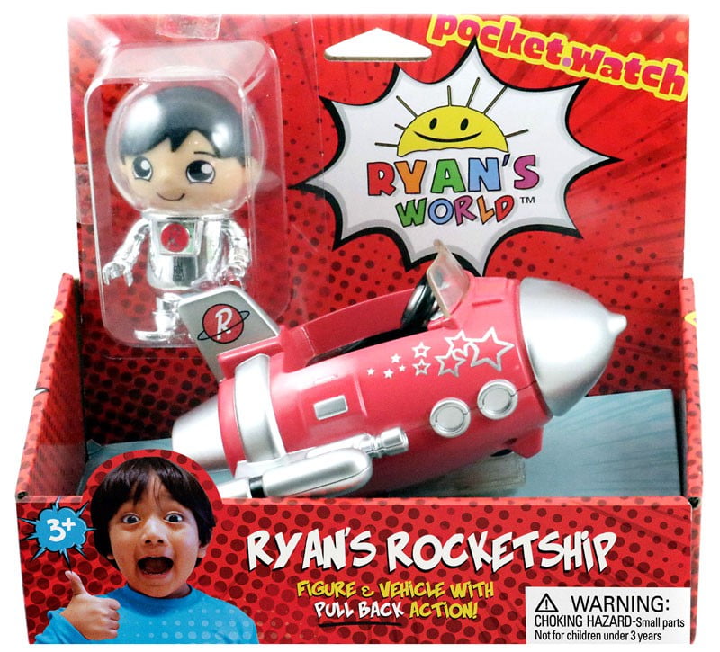 red rocket ship toy