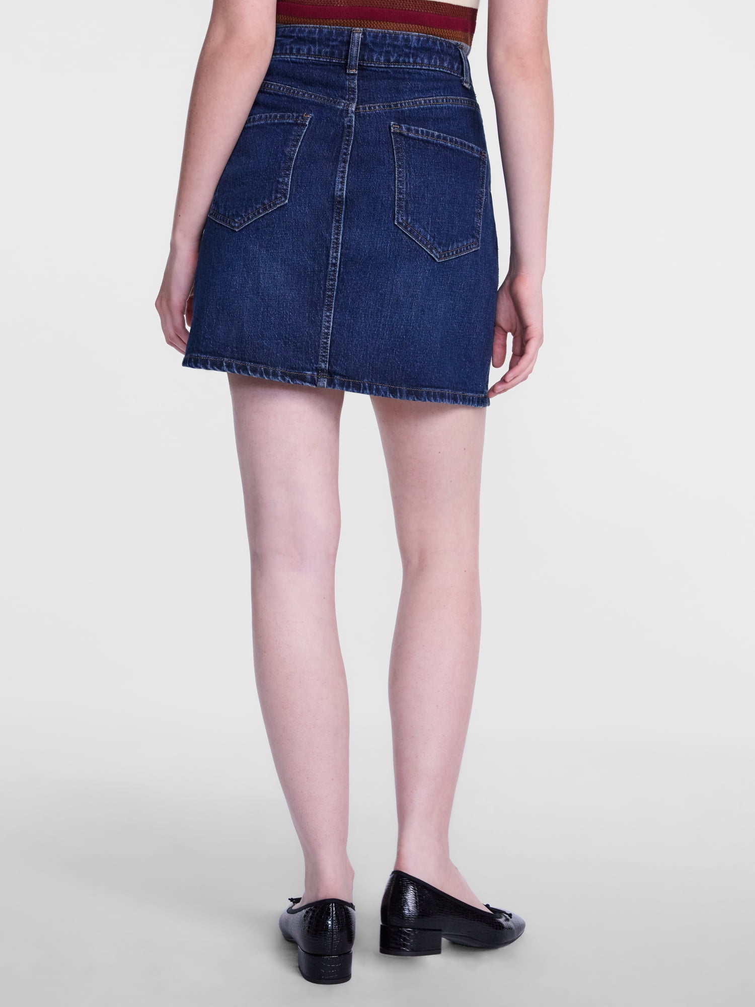 Scenario Women's Denim Mini Skirt, Sizes 0-20
