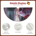 thumbnail image 3 of KLL Christmas Tree Skirt,Party Decorations Farmhouse for Christmas Decorations Holiday Party 36" -Gothic Red Skull Cemetery, 3 of 6
