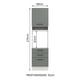 thumbnail image 3 of Mueble Para Horno Y Microondas Madesa Agata 60cm BG 11, 3 of 4
