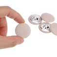 thumbnail image 4 of 10uds 40L Tela Paño Cubierto Botón 25mm Redondo Metal Vástago Costura Botones para Trajes Vestido Blusas, Caqui, 4 of 5