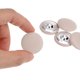 thumbnail image 4 of 10uds 40L Tela Paño Cubierto Botón 25mm Redondo Metal Vástago Costura Botones para Trajes Vestido Blusas, Caqui, 4 of 5