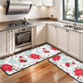 thumbnail image 3 of Kitchen Rugs Sets Of 2,Pioneer Flower Floral Print Pattern Anti Fatigue Kitchen Mat Rugs Non Slip Washable,Decorative Kitchen Floor Mats for Kitchen,Sink,Laundry,17"x47"+17"x47", 3 of 5