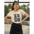 thumbnail image 2 of Modern Trendy Techno Prints T-Shirt Women -Image by Shutterstock, Female 4X-Large, 2 of 4
