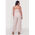 thumbnail image 3 of Women's Plus Size Striped Strapless Jumpsuit with Tie Waist Belt, 3 of 3