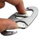 thumbnail image 5 of Al aire libre Escalada Mosquetón Plata Colgante Tienda Hebilla Clip Gancho Senderismo Herramienta EDC Hugtrwg  Para estrenar, 5 of 6
