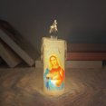 thumbnail image 1 of hengsof Christmas Flameless Candles, LED Flickering Battery Pillar Candles Santa Snowman Pattern, Festival Winter Party Decoration, 1 of 6