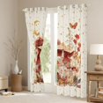 thumbnail image 3 of Homewish Fungus Botanical Mushrooms Blackout Curtains,Moon Stars Butterfly Curtains Pack of 2 (42x84 Each),Beige, 3 of 6