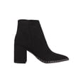 thumbnail image 2 of Women Studded Mid Sole Pointy Toe Chunky Heel Booties 18553, 2 of 5