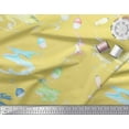 thumbnail image 2 of Soimoi Cotton Cambric Fabric Brush Stroke & Wine Glass Bar Print Fabric by the Yard 56 Inch Wide, 2 of 3