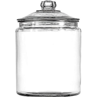 Anchor Hocking Stackable Glass Jar With Lid - 1.5 Quart, Great For Pantry Storage