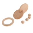 thumbnail image 3 of 2-3 del paquete Infant Toys de madera Ajuste Mano de ejercicio 3 piezas Sunnimix Sonajero de agarre de madera infantil, 3 of 8