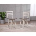 thumbnail image 2 of Sophia Counter Stool, Set of 2, Grey/White, 2 of 2