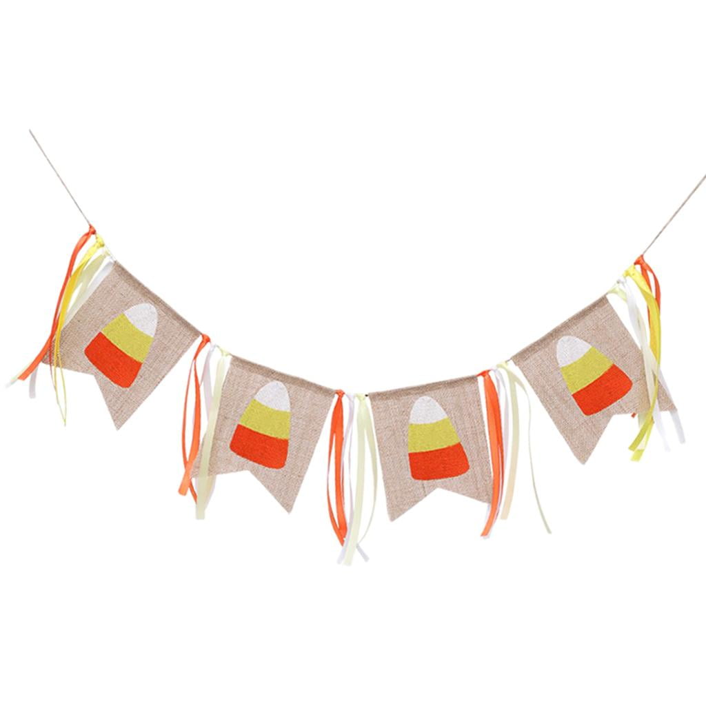 Rustic Burlap Ribbon Fall Autumn Decoration