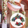 thumbnail image 4 of 2 Unids Boda Flores Exhibición Planta Hojas Flores Artificiales para Ventana de Bienvenida símbolo Esquina Recepción Yotijar  Guirnalda de arco de boda, 4 of 10
