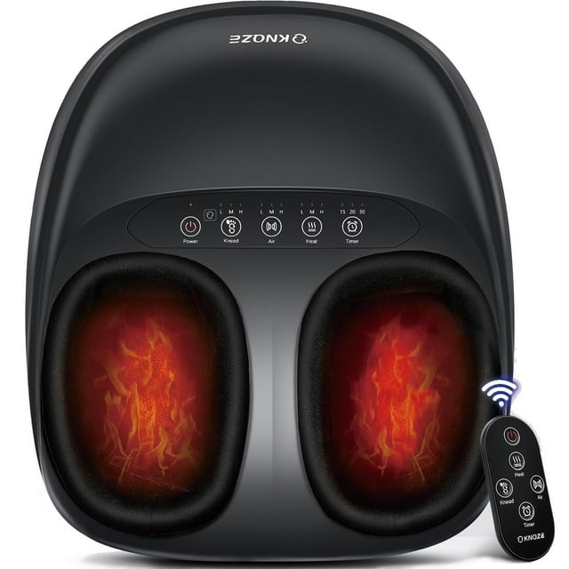 Masajeador de Pies Shiatsu con Calor y Control Remoto para Dolor de Neuropatía