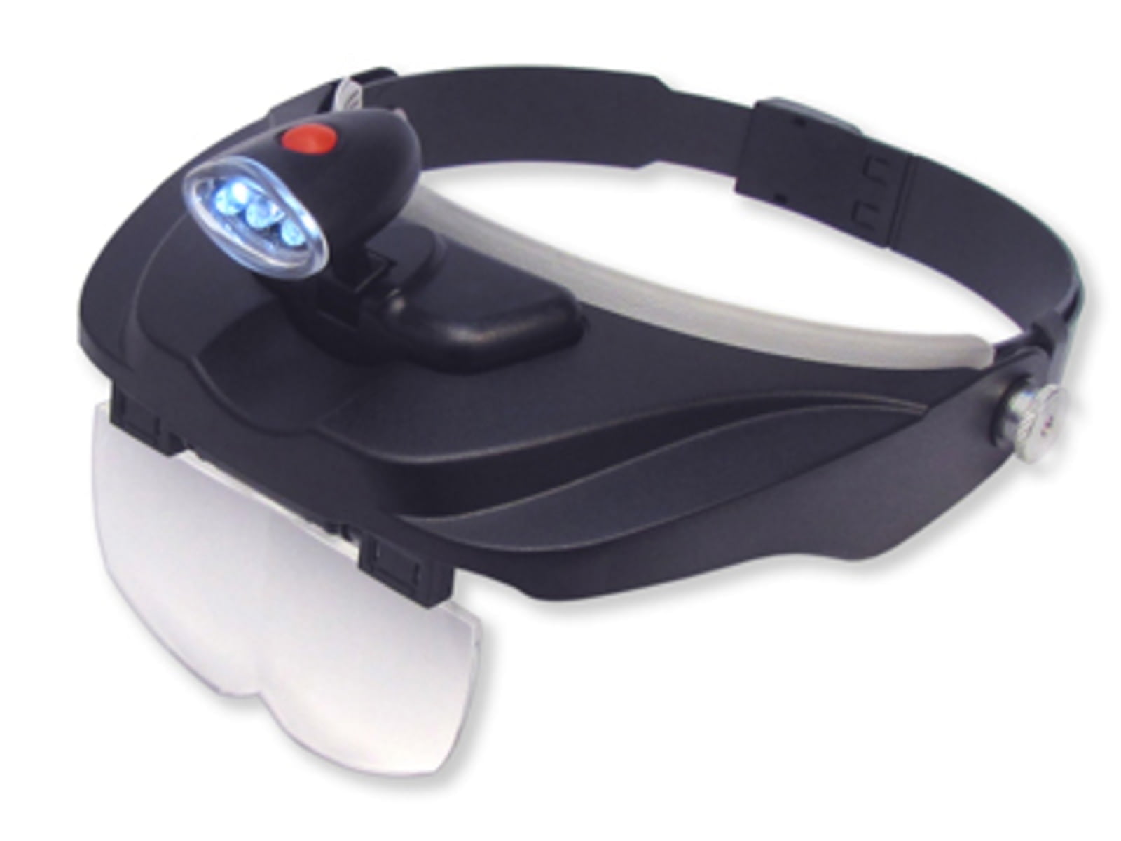 Carson MagniVisor Deluxe Head-Worn Magnifying Glass Visor with 4 Magnifier Lenses (1.5x/2x/2.5x/3x)