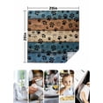 thumbnail image 4 of Navy Blue Brown Cloth Napkins Set of 6 Reusable Dinner Napkins, Rustic Farmhouse Dog Paw Vintage Cocktail Napkin Washable Table Napkins for Wedding/Holiday Party/Baby Shower 20"x20", 4 of 7