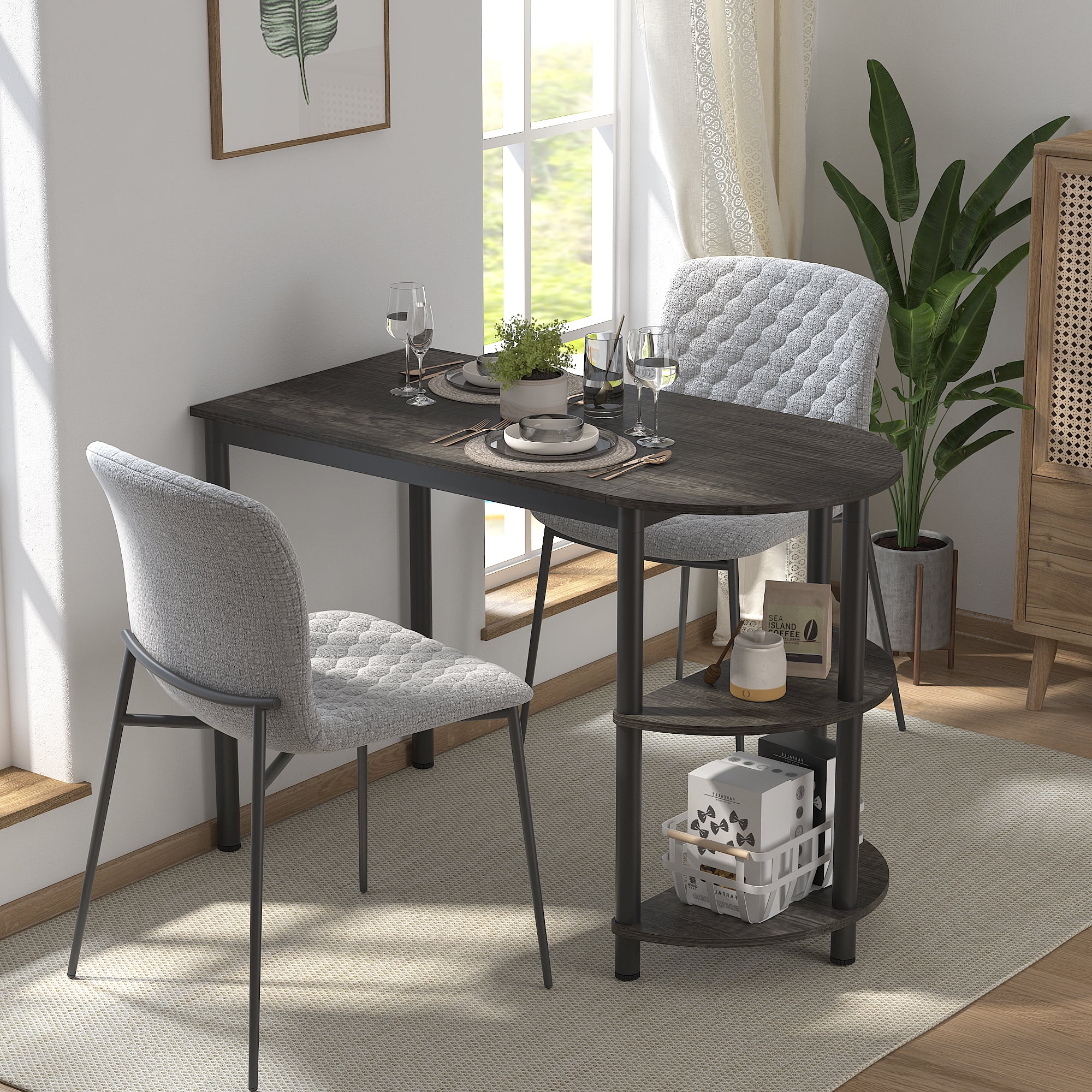 Small compact dining table oak sonoma colour perfect for kitchen and small room 