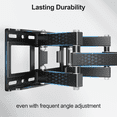 thumbnail image 4 of HOMOUNT Full Motion TV Wall Mount for 37-75 Inch TVs, Holds up to 99lbs, Wall Mount Bracket Max VESA 600x400mm, Fit 12" 16" Wood Stud, 4 of 9