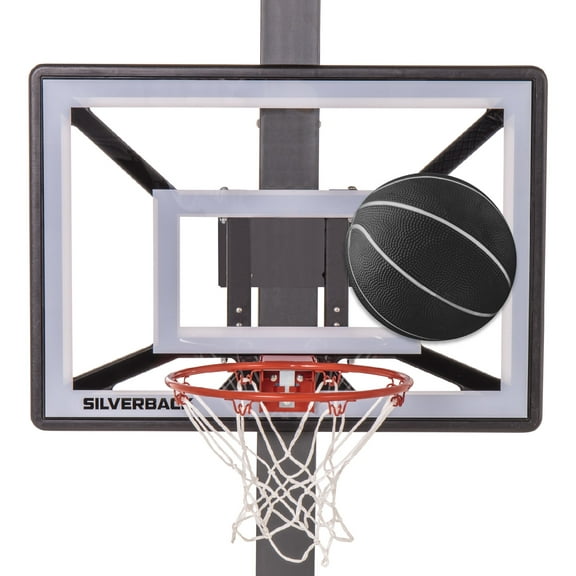 Silverback Junior Youth 33" Basketball Hoop with Lock ‘n Rock Mounting Technology Mounts to Round and Vertical Poles