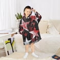 thumbnail image 6 of BZSMCE Wearable Blanket Hoodie Fashion Grunge Red Stars Home Wear, 6 of 7