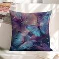 thumbnail image 6 of Butterflies flowers fantasy Linen toss pillowcase Decoration pillowcase Gift preferred 20x20" Cushion cover 1 set Sofa pillowcase Sofa bedroom living room car, 6 of 8