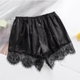 thumbnail image 6 of JFOPQVSM Satin Silk Shorts for Women Lace Floral Shorts Half Slip Pajama Bottoms Comfy Elastic Pettipants, 6 of 6