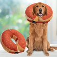 thumbnail image 1 of Dog Inflatable Collar Washable Cute Donut Design Protective Recovery Collar For Dog Adjustable Pet Recovery Cone After Surgery, 1 of 4