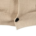 thumbnail image 6 of Ikevan Autumn and Winter Men'S Leisure Slim Fit V-Neck Collar Cardigan Sweater Coat Beige 6(L), 6 of 6