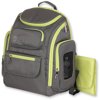 J is for Jeep Perfect Pockets Backpack Diaper Bag, Grey/Green