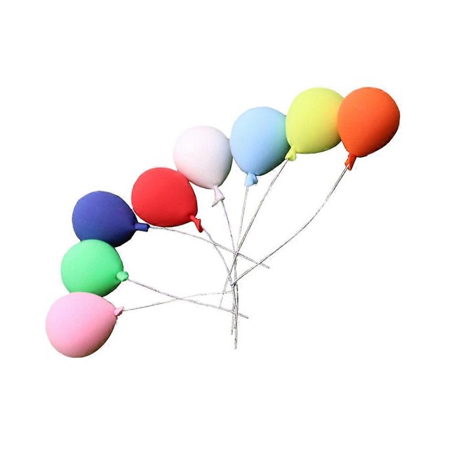 8pcs Miniature Balloon Ornaments for DIY Clay Crafts Assorted Color Safe and