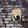 thumbnail image 3 of 1PC Metal Tin Sign Cat with Butterfly Flowers Retro Funny Wall Decor Art Mural Hanging Iron, 3 of 7