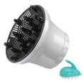 thumbnail image 1 of Curling Diffuser  Hair Dryer Diffuser for Wavy Natural Hair Adjustable 1.38-2.6 Inch Nozzle with shampoo brush，white, 1 of 8