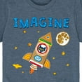 thumbnail image 3 of Pete The Cat - Imagine Space Rocket - Toddler And Youth Short Sleeve Graphic T-Shirt, 3 of 6
