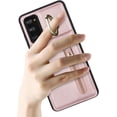 thumbnail image 7 of Samsung Galaxy S20 FE Case with Card Holder for Women, Samsung Galaxy S20 FE Phone Case Wallet with Credit Card with Ring Kickstand Zipper Slim Stand Case - Rose Gold, 7 of 7