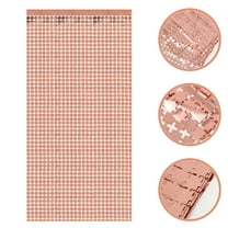 OFFIGAM Rose Fringe Curtain Set Farmhouse Style Window Treatment 1 Set