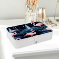 thumbnail image 6 of Flamingo Elegant PU Leather Jewelry Box with Removable Compartment, Portable Earring Organizer, Necklace Organizer, and Decorative Box, 6 of 6