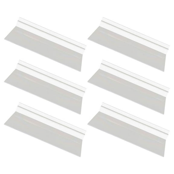 LEXSOMEO 6pcs Slatwall Shelves Clear Slatwall Shelf Plastic Shelves Shoe Hanging Slatwall Rack for Wall